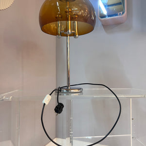 Tischlampe Chrom & Plexiglas 70er