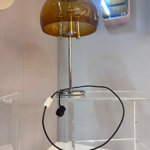 Tischlampe Chrom & Plexiglas 70er