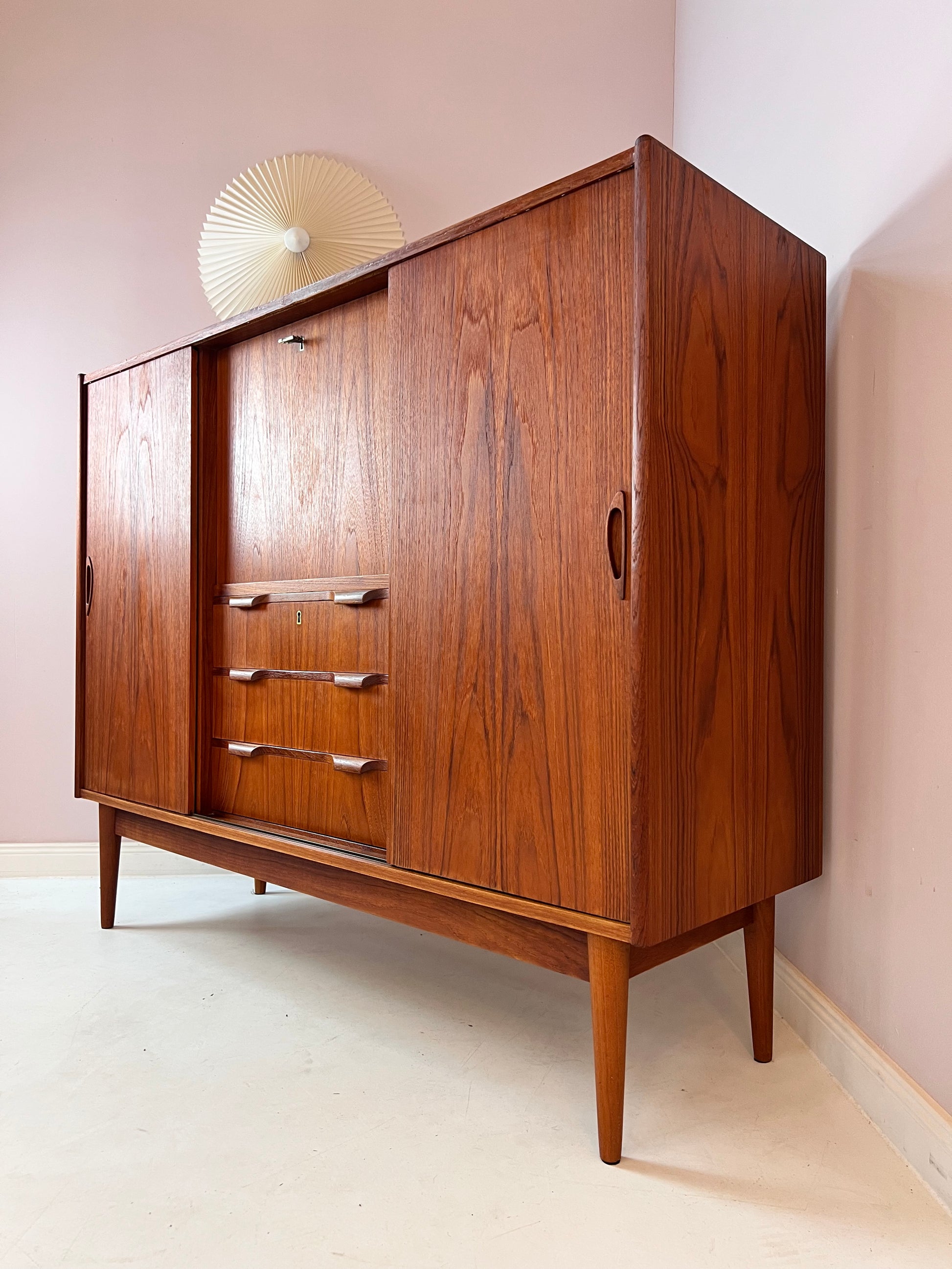 Highboard Teak von Tibergaard aus Dänemark