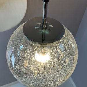 Kugellampe Einschlussglas Chrom von Glashütte Limburg