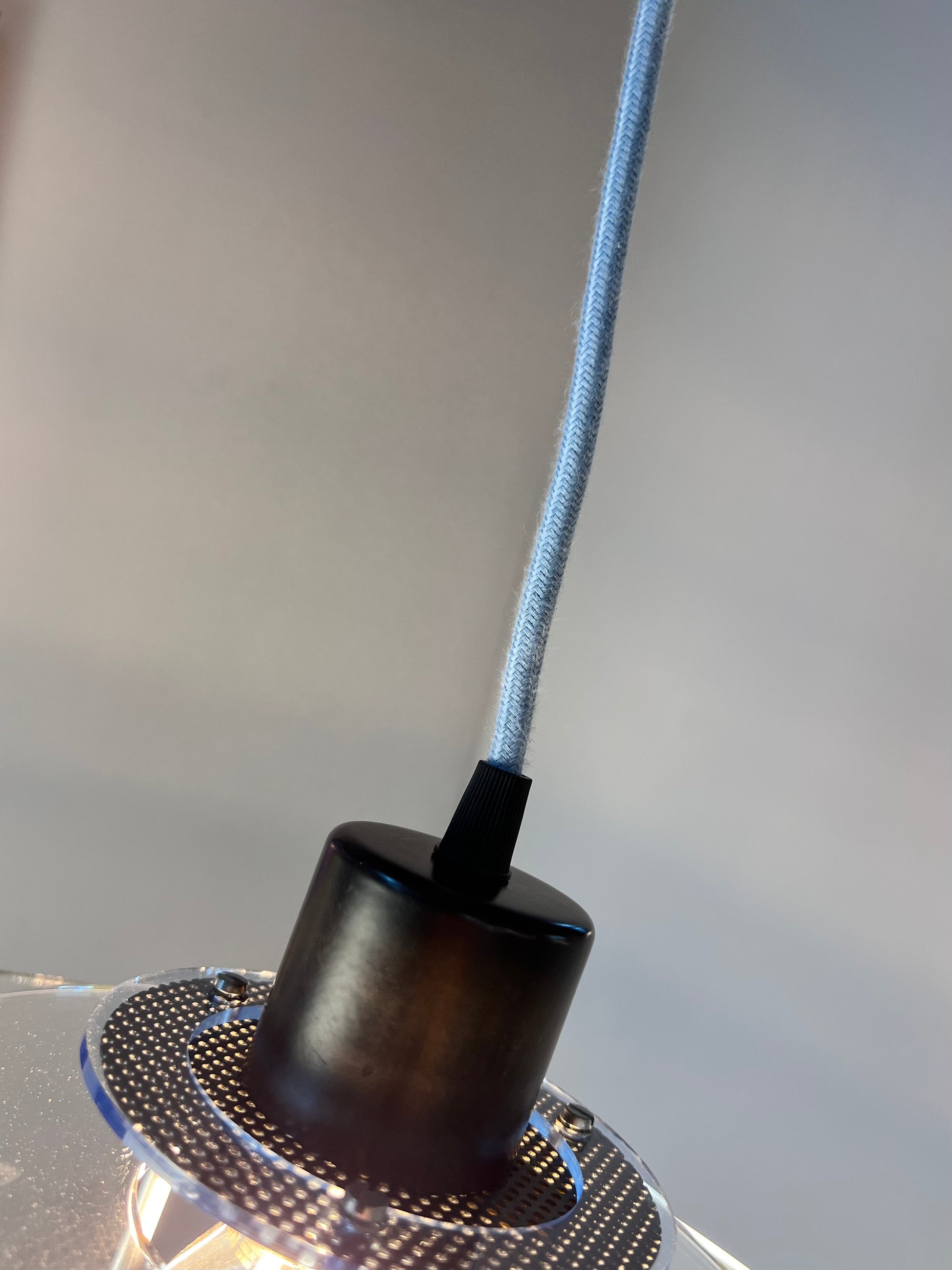 Lamellenlampe „Space“ Plexiglas aus Dänemark