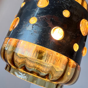 Hängelampe Kupfer Glas von Raak
