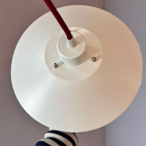 Lamellenlampe weiß