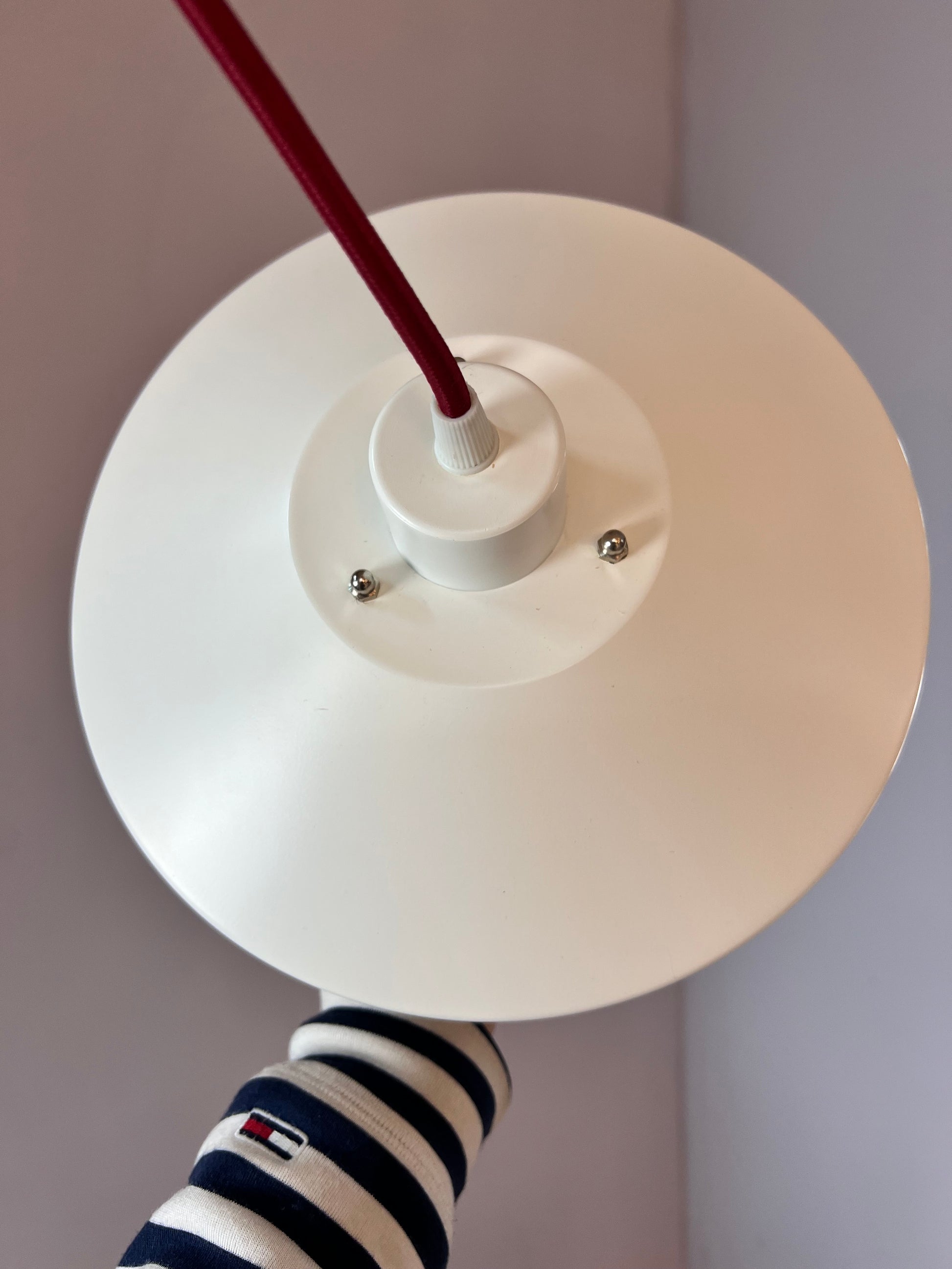 Lamellenlampe weiß