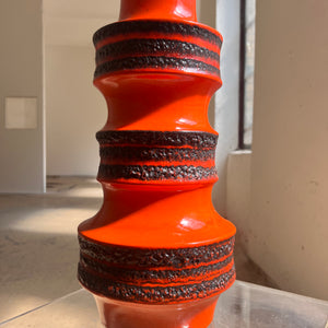 Bodenvase Fat Lava 267-48 orange von Scheurich West Germany