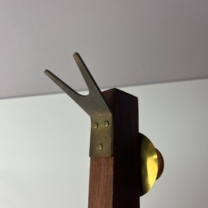 Kerzenständer Teak Messing