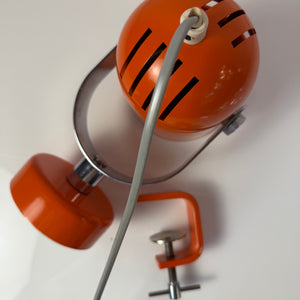 Klemmlampe / Wandlampe Combi Lux orange Chrom von Stanislav Indra für Lidokov Boskovice
