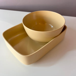 Set: 2 Schalen Mepa Service creme von Falle Uldall für Rosti