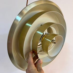 Lamellenlampe gold aus Dänemark