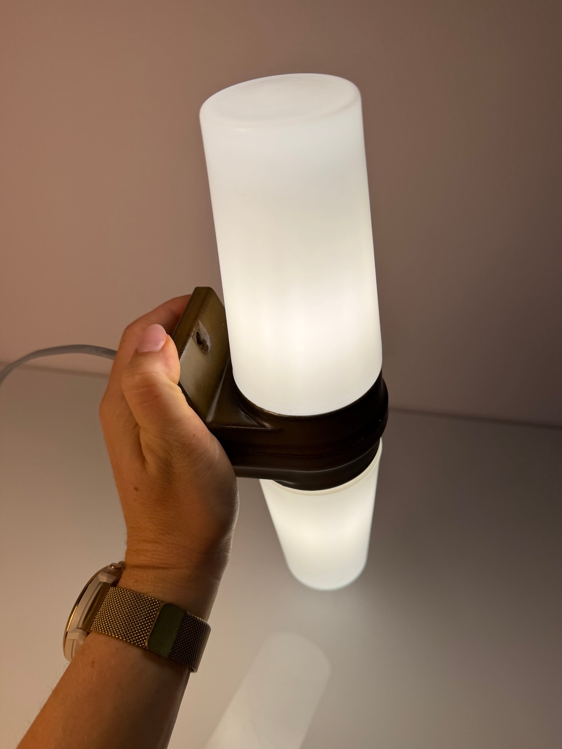Wandlampe Modell 6060 braun von Sigvard Bernadotte für Ifö
