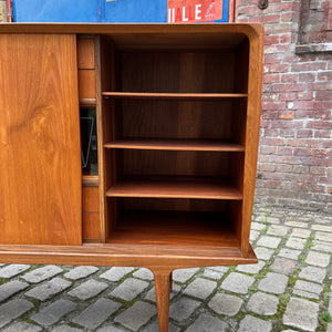Highboard mit Vitrine Teak aus Dänemark