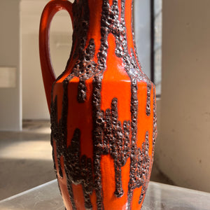 Bodenvase Fat Lava orange von Scheurich West Germany