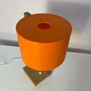 Schreibtischlampe orange Eiche von Luxus Vittsjö
