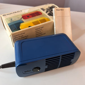Reisefön HLD 4 blau von Dieter Rams für BRAUN