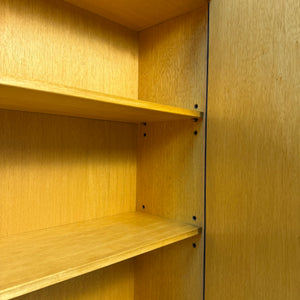 Schrank Teak mit Schloss & neuen Chromfüßen von Heinrich Riestenpatt