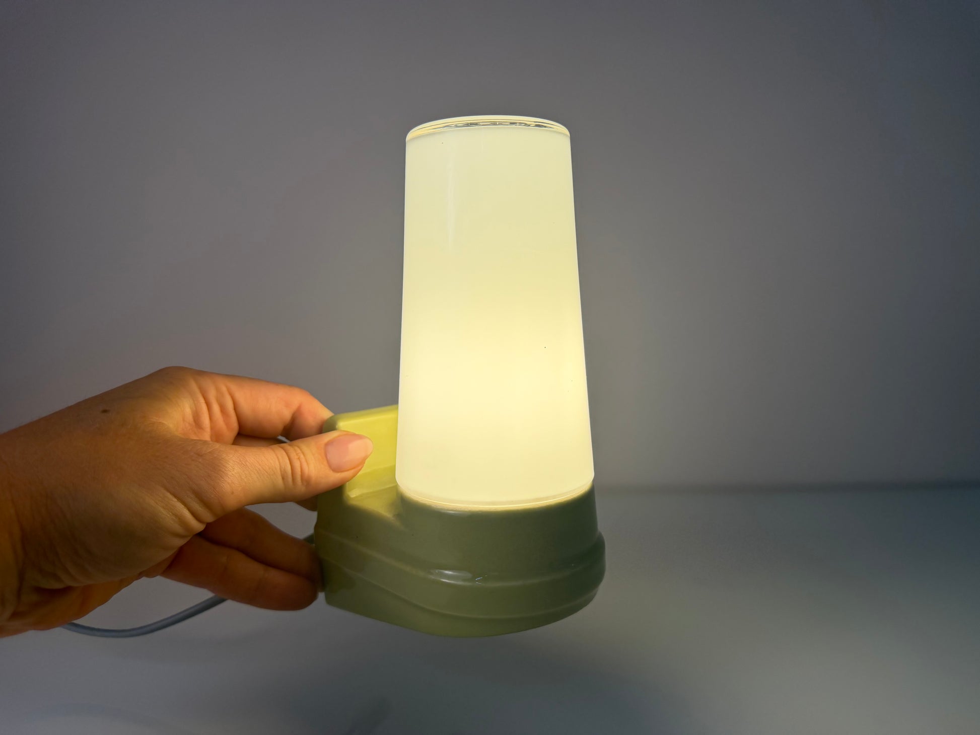 Wandlampe Modell 6080 mintgrün von Sigvard Bernadotte für Ifö