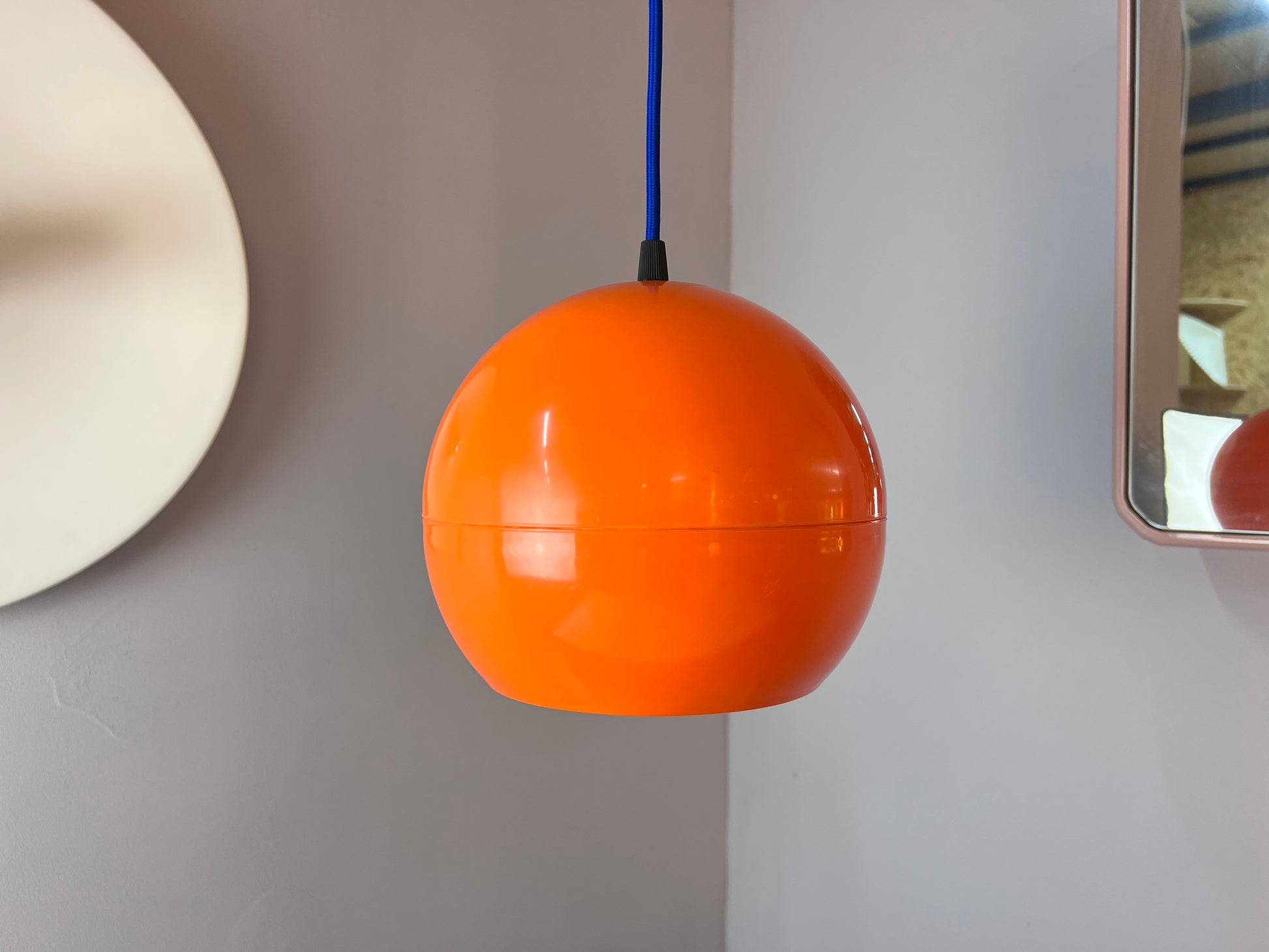 Kugellampe Kunststoff orange