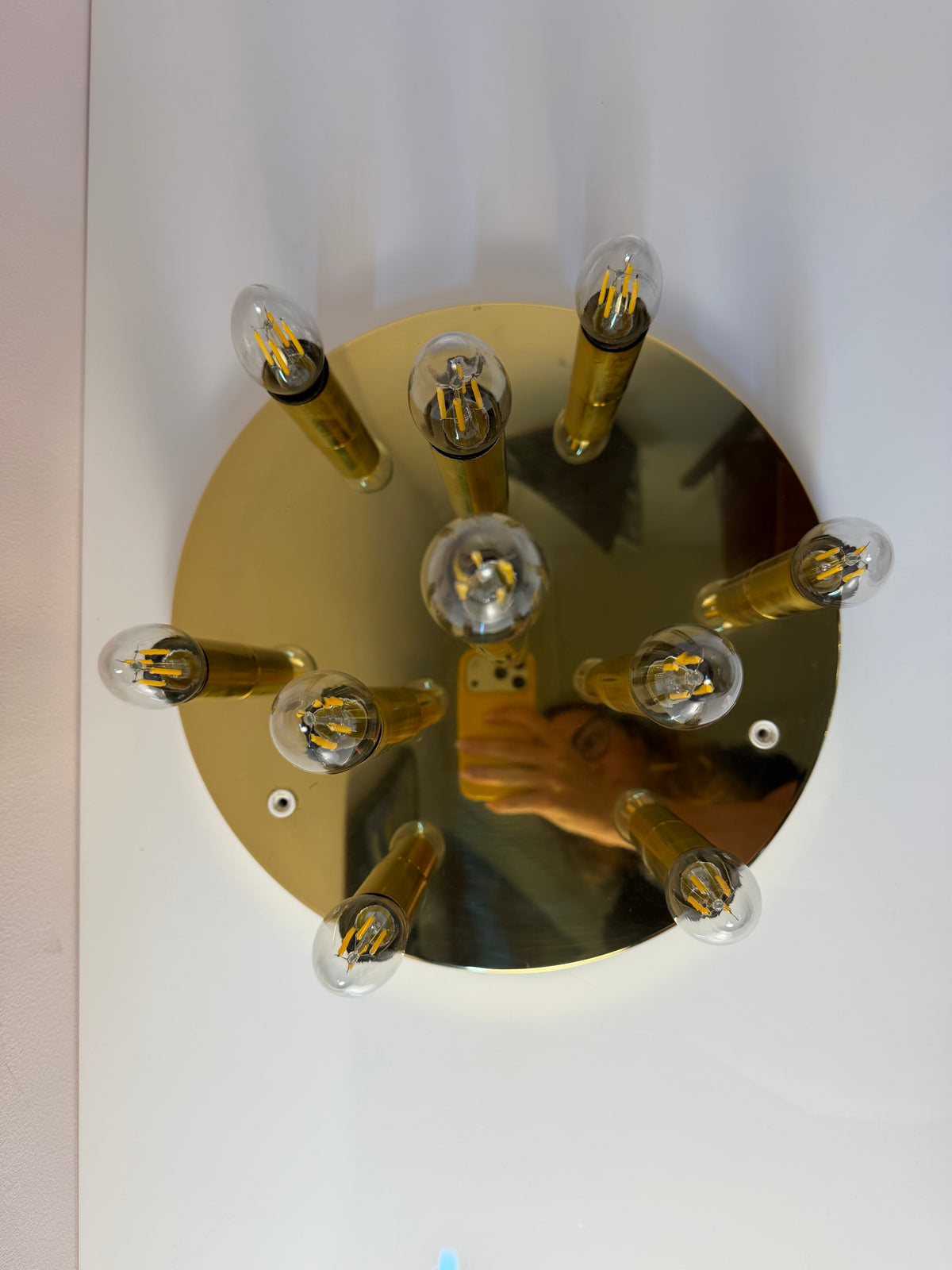 Wand-/ Deckenlampe gold von von Sölken