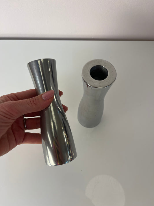 Set: 2x Kerzenständer GÖTA Aluminium von Erika Pekkari für IKEA