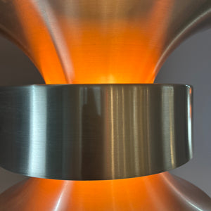 Lamellenlampe Diabolo silber orange von Carl Thore für Granhaga