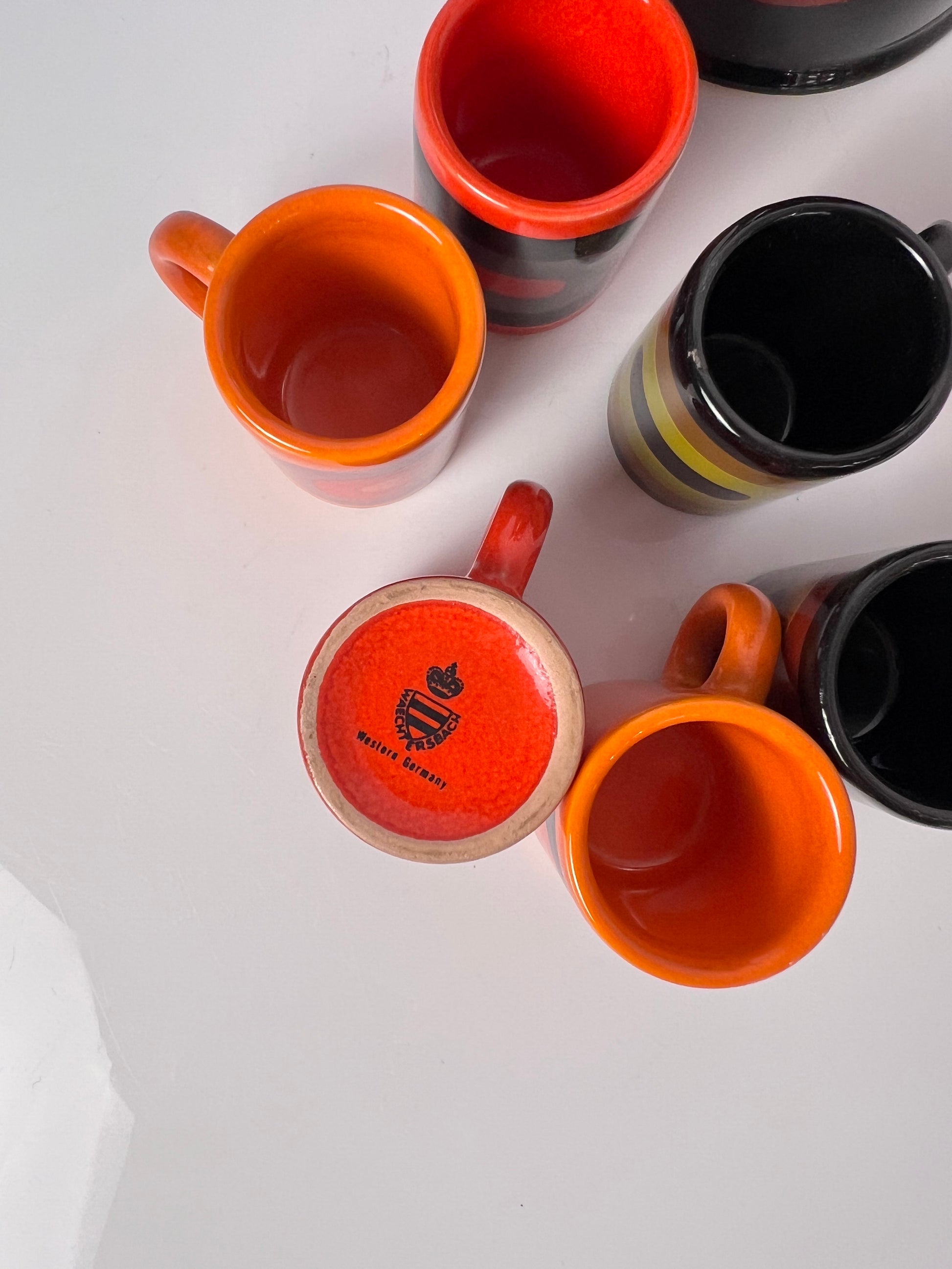 Set: Schnapsdekanter & 6 Becher von Wächtersbach
