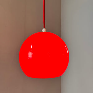 Kugellampe Kunststoff rot