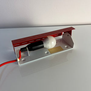 Wandlampe Twist Type 124 rot von Knud Christensen Electronic
