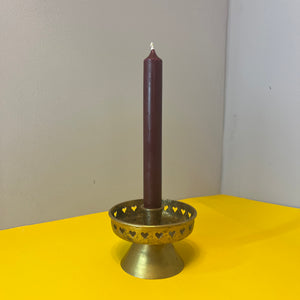 Kerzenständer Messing mit Herzen