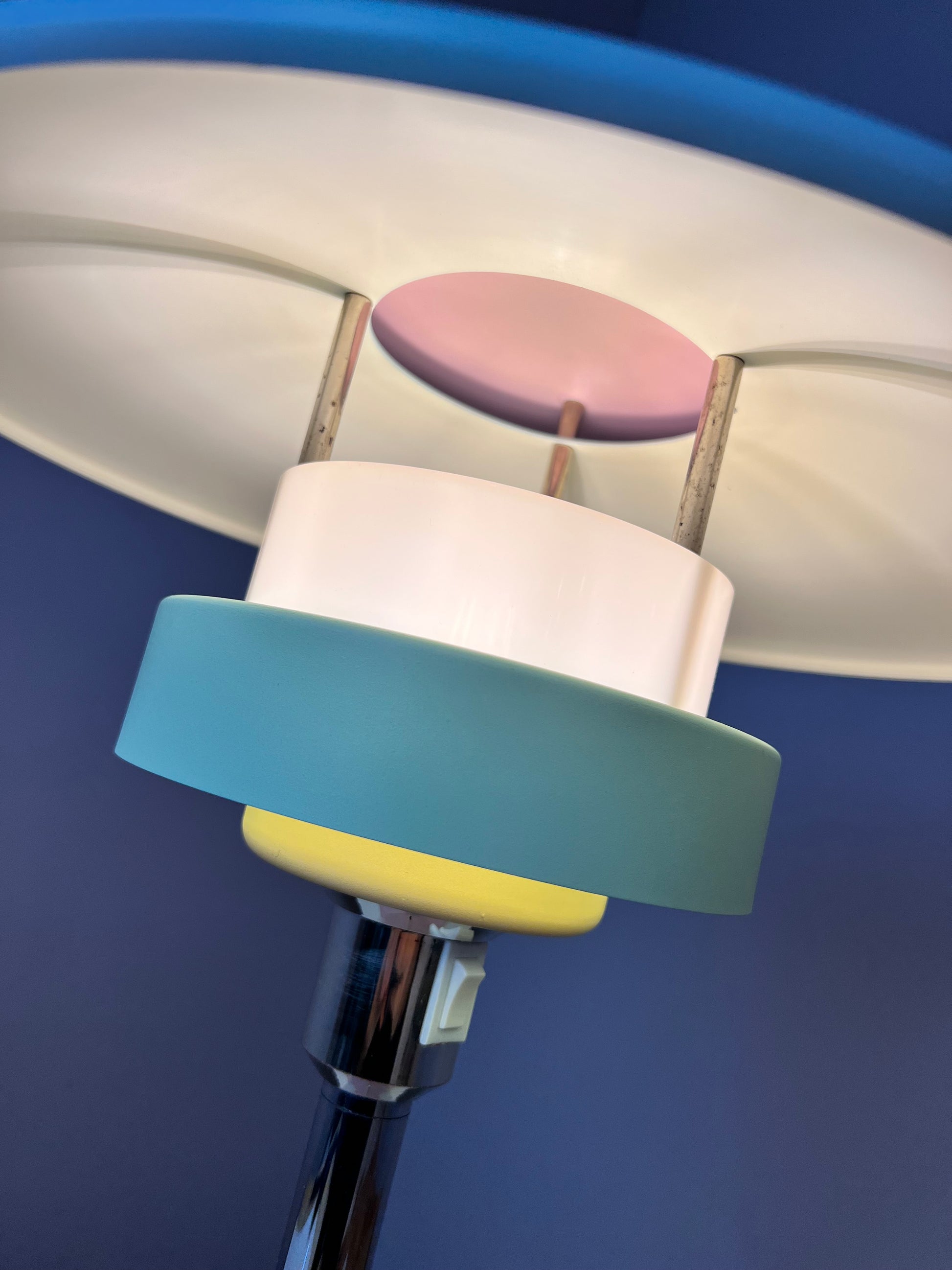 Tischlampe neu lackiert rosa mint