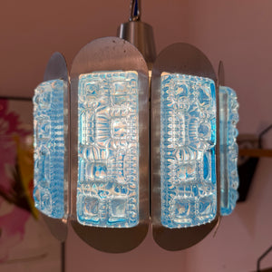 Hängelampe blau silber von Vitrika