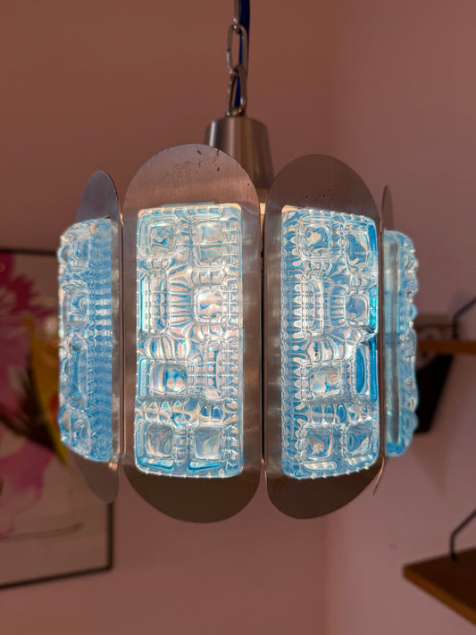 Hängelampe blau silber von Vitrika