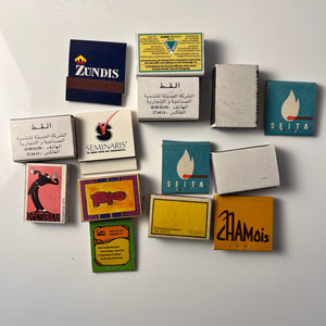Set vintage Streichhölzer Tiere