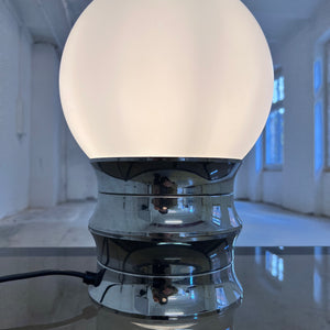 Tischlampe Chrom Opalglas von VEB NARVA