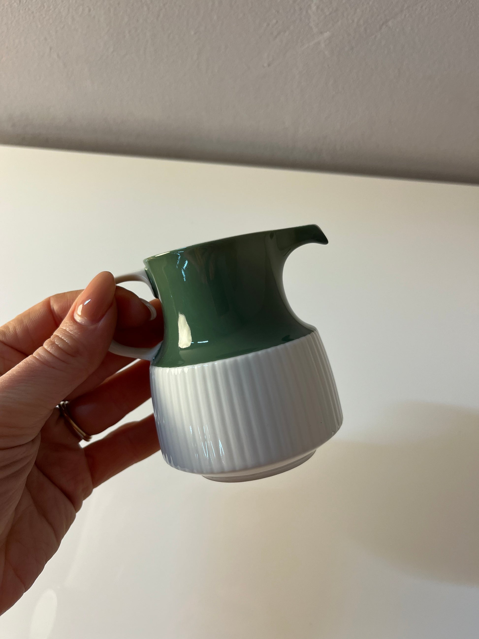 Set: Zucker & Milch Modulation Secunda grün von Tapio Wirkkala für Rosenthal