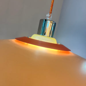 Lamellenlampe neu lackiert peach