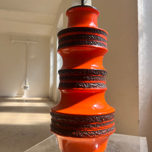 Bodenvase Fat Lava 267-48 orange von Scheurich West Germany