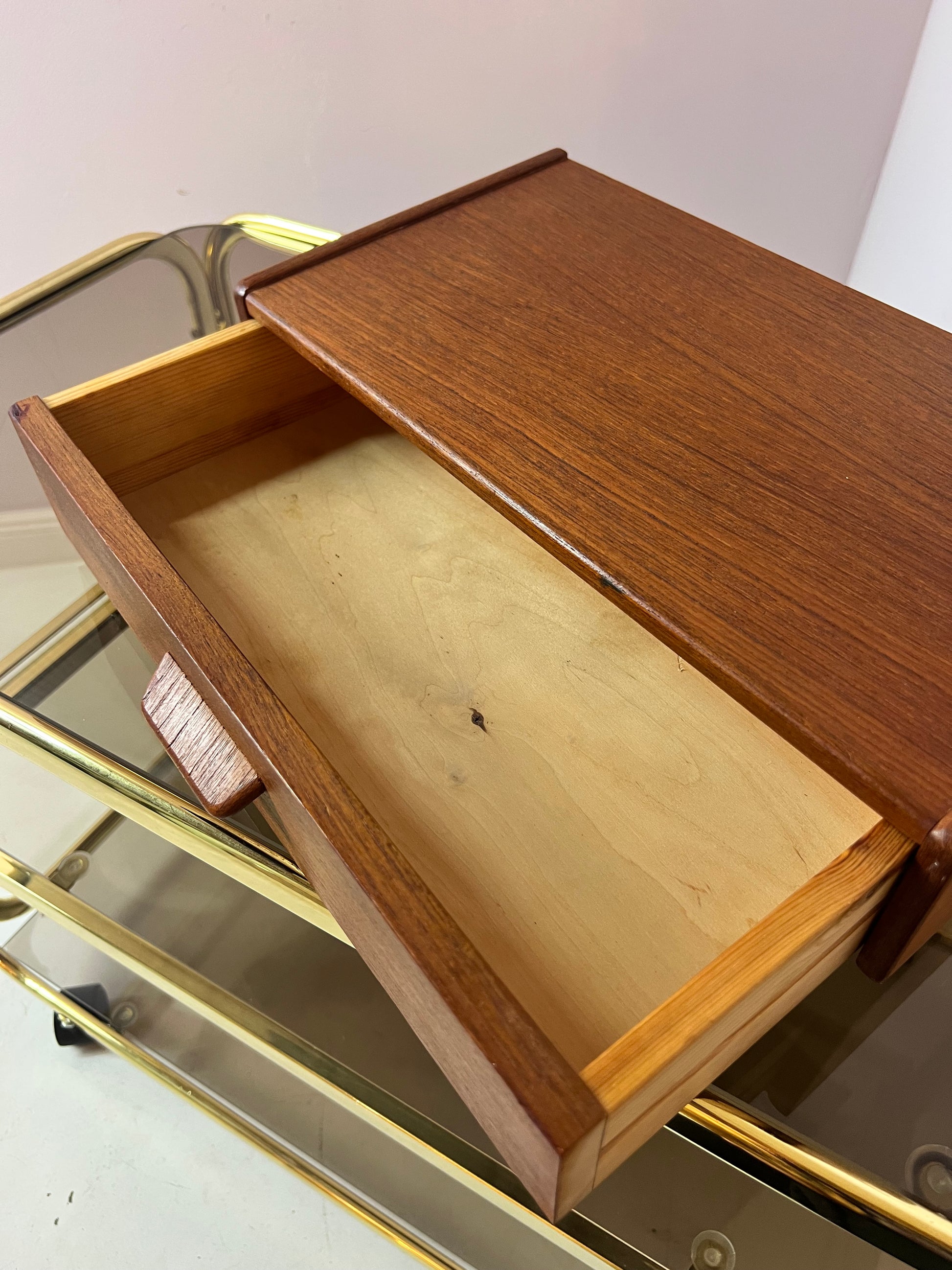 Wandregal Schublade Teak