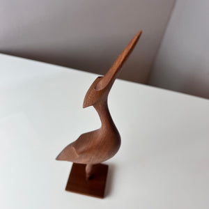 Kranich Figur Teak aus Dänemark