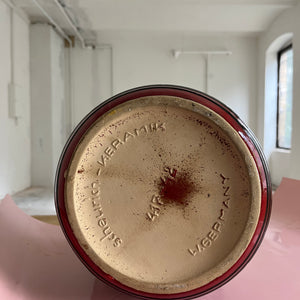 Bodenvase 417-42 rot braun von Scheurich West Germany