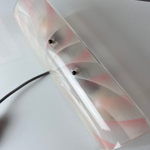 Wandlampe rosa Kunststoff