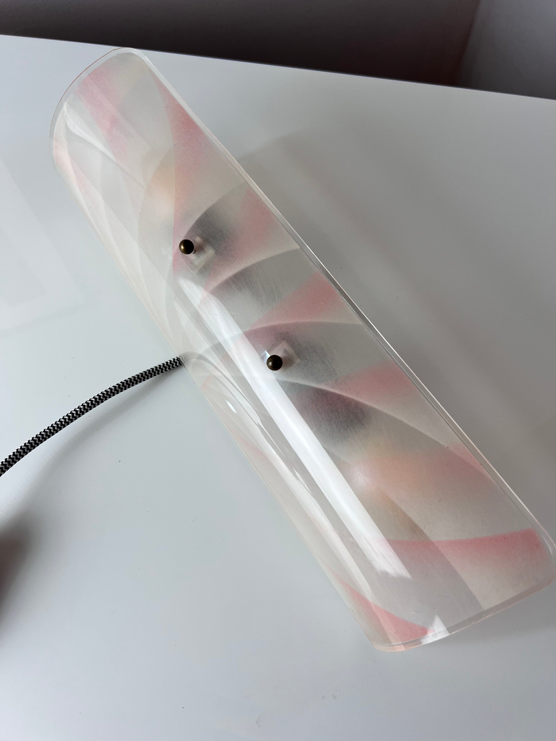 Wandlampe rosa Kunststoff