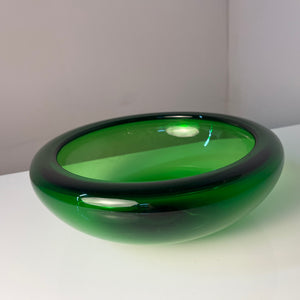 Schale 17792 grün Glas von Per Lütken für Holmegaard