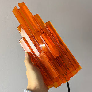 Wandlampe orange von Claus Bolby für Cebo