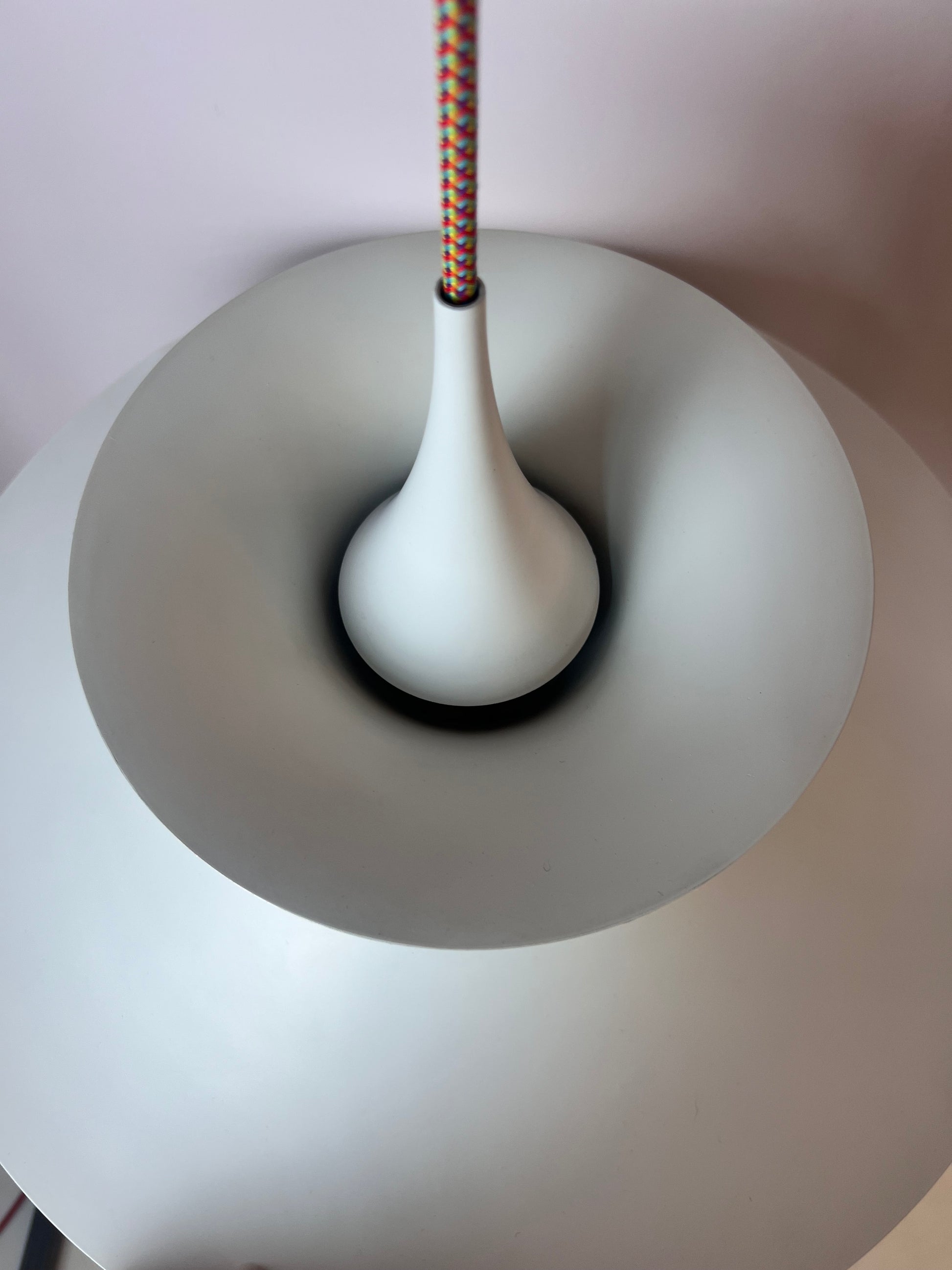 Lamellenlampe 'Radius' weiß von Erik Blaslev für Fog & Mørup