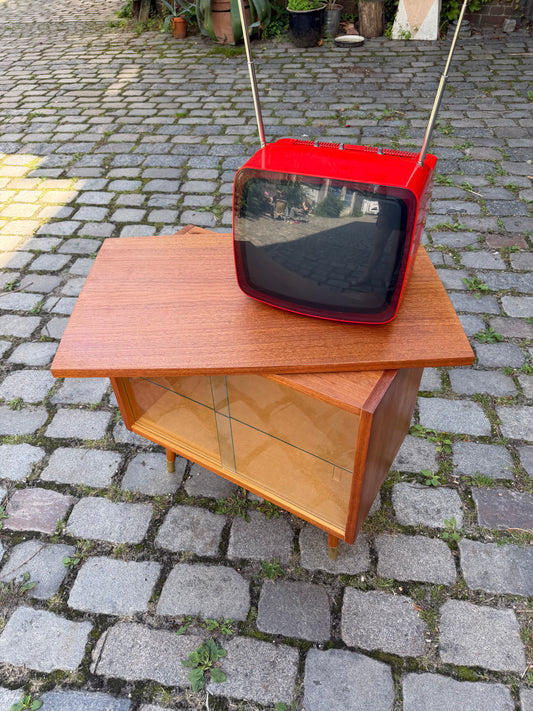 Fernsehvitrine Sapelli-Mahagoni mit drehbare Platte