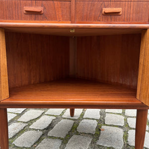 Eckschrank Teak von Aulum Møbelfabrik