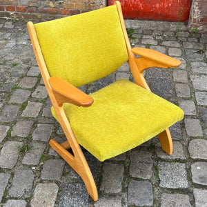 Sessel Z grün neu gepolstert