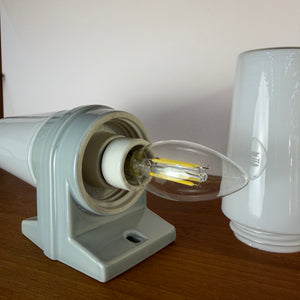 Wandlampe Modell 6060 grau von Sigvard Bernadotte für Ifö