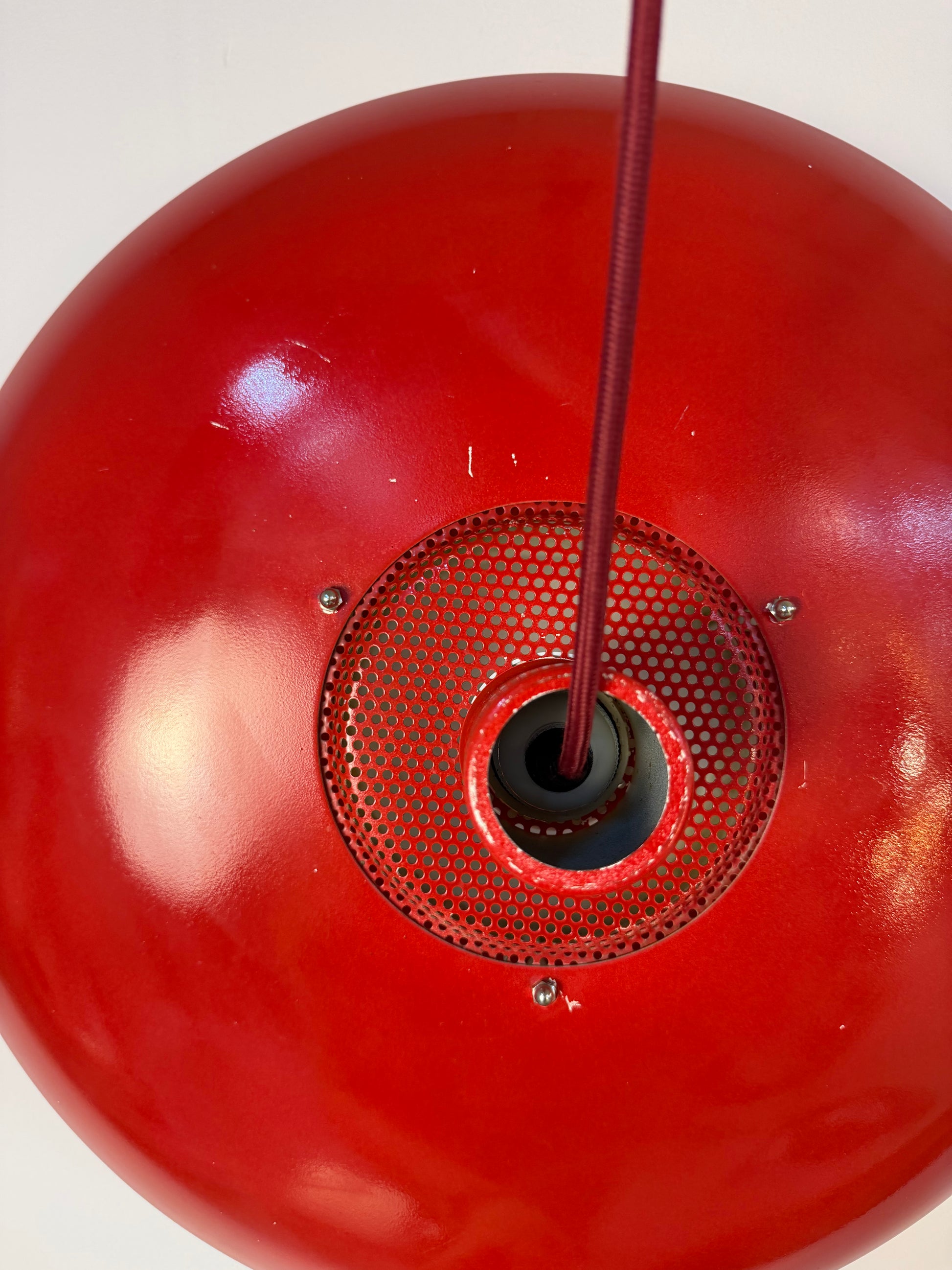 Lamellenlampe rot aus Dänemark