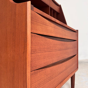 Sekretär Teak mit Schminktisch & Spiegel aus Dänemark